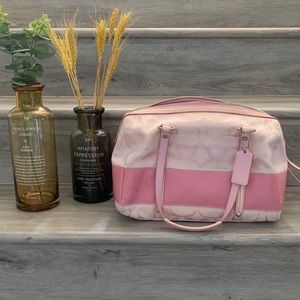 SOLD Coach Speedy Pink in Sugnature Canvas